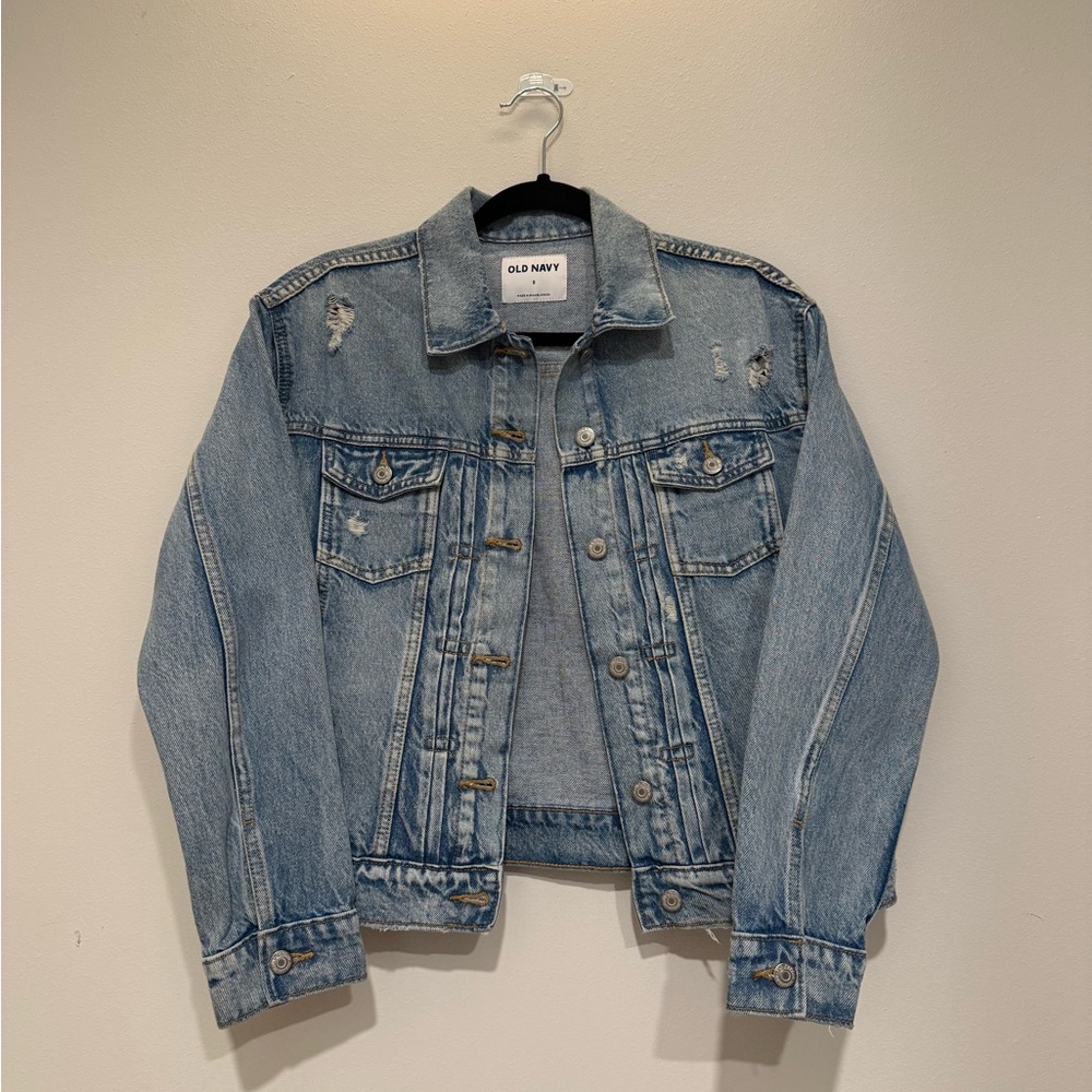Old Navy Light Blue Denim Jacket Small